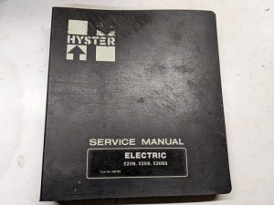 Hyster Service Repair Manual Electric E20B E25B E30Bs 599783 1982 Shop Book