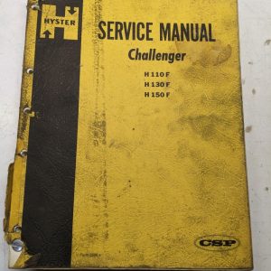 Hyster Service Repair Manual Challenger H110F H130F H150F 2588A 1970 Shop Book