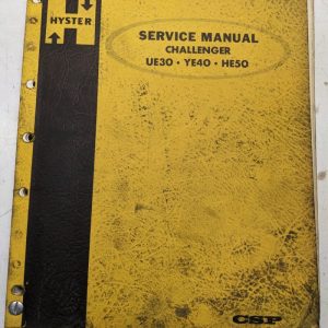 Hyster Service Repair Manual Challenger Ue30 Ye40 He50 Gsp1914A 1966 Shop Book
