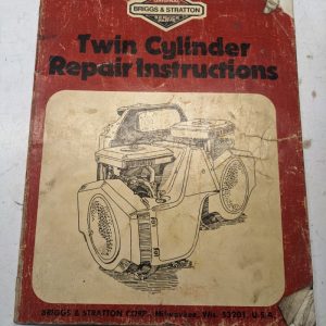 Briggs & Stratton Twin Cylinder Repair Instructions 271172 Service Manual