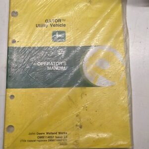 John Deere Gator Utv Operators Manual Nos Omm114897 L3 Jd
