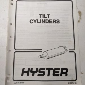 Hyster Service Manual Tilt Cylinders 910102 2100 Srm 103 1995 Fork Lift Repair