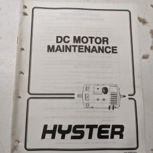 Hyster Service Manual Fork Lift Repair Dc Motor Maintenance 897076 1994 Shop