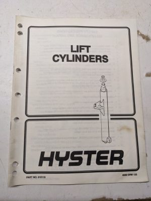 Hyster Service Manual Fork Lift Repair Lift Cylinders 910119 1995 4000 Srm 135