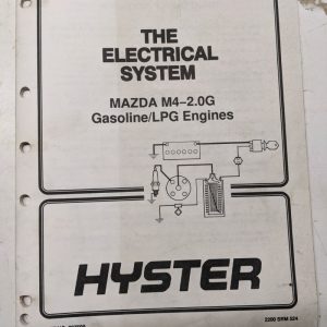 Hyster Service Manual Fork Lift Repair Electrical System Mazda M4-2.0G 1995