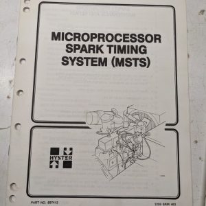 Hyster Service Manual Microprocessor Spark Timing System Msts 897412 1990