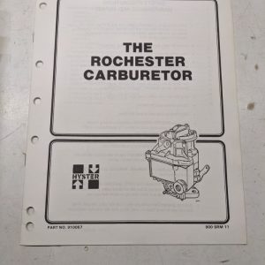 Hyster Service Manual The Rochester Carburetor 910057 1990 Shop Book