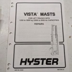 Hyster Service Manual Vista Mast Repairs 910435 1997 020-060 Fork Lift Shop Book