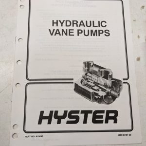 Hyster Service Manual Hydraulic Vane Pumps 910092 1997 Fork Lift Shop Book