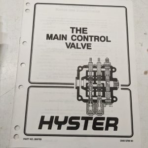 Hyster Service Manual Fork Lift Shop Book Main Control Valve 899783 1997
