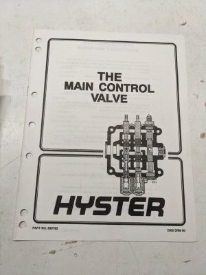 Hyster Service Manual Fork Lift Shop Book Main Control Valve 899783 1997