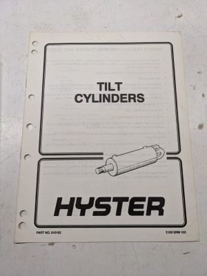 Hyster Service Manual Fork Lift Shop Book Tilt Cylinders 910102 1993