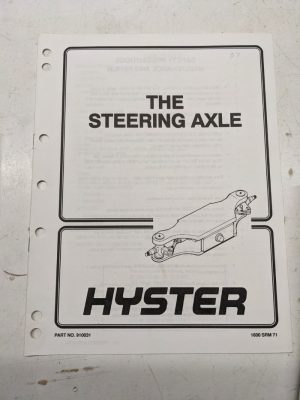 Hyster Service Manual Fork Lift Shop Book Steering Axle 910031 1996