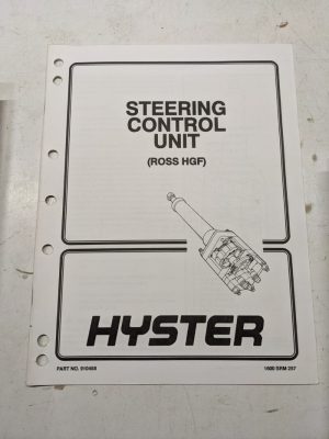 Hyster Service Manual Fork Lift Steering Control Unit Ross Hgf 910458 1994