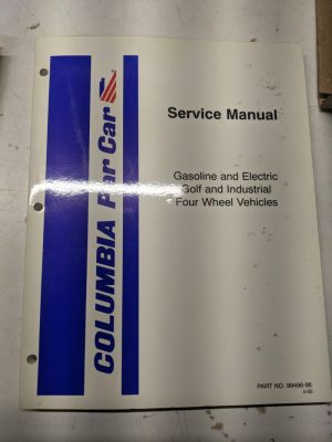 Columbia Par Car Service Repair Manual Gas Electric Golf Industrial 4Wd 2000