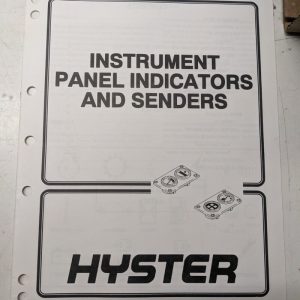 Hyster Service Manual Fork Lift Instrument Panel Indicators Senders 1995 910110
