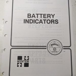 Hyster Service Manual Fork Lift Repair Battery Indicators 910114 1996 Shop Book
