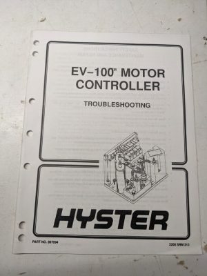 Hyster Service Manual Ev-100 Motor Controller Troubleshooting 897094 1997
