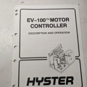 Hyster Service Manual Ev-100 Motor Controller Description Operation 897069
