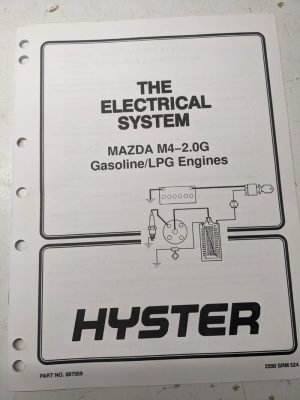 Hyster Service Manual Electrical System Mazda M4-2.0G Gas Lp Engines 897509 1993