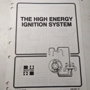 Hyster Service Manual Fork Lift Repair High Energy Ignition System 899788 1994