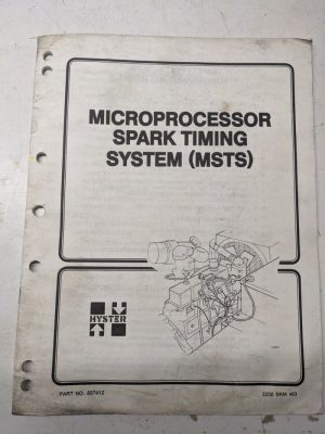 Hyster Service Manual Microprocessor Spark Timing Systems Msts 897412 1990