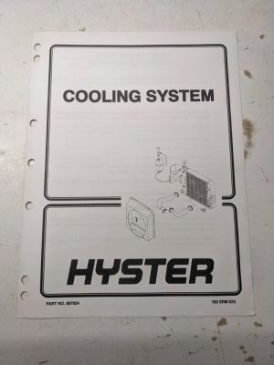 Hyster Service Manual Fork Lift Repair Cooling System 897934 1996 Shop Book