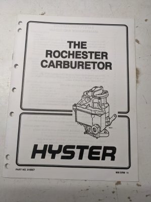 Hyster Service Manual Fork Lift Repair Rochester Carburetor 910057 1997