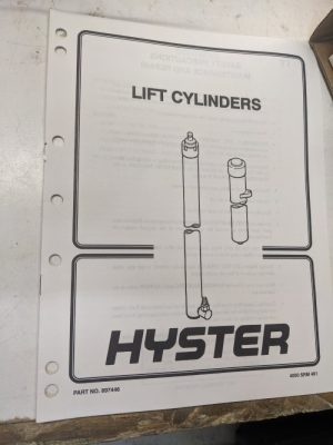Hyster Service Repair Manual Lift Cylinders 897446 1996 Fork Truck Shop Book