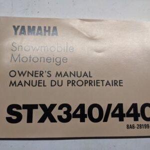 Yamaha Oem Owners Manual Snowmobile Maintenance Stx340 Stx440 8A6-28199-70 1975