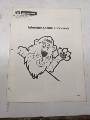 Economy Work Platform Interchangeable Lubricants 1985 Shop Book