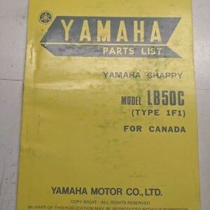 Yamaha Oem Parts List Book Manual Model Lb50E Type 1F1 1975 1F1-28198-H5