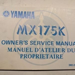 Yamaha Oem Owners Service Manual Maintenance Mx175K 3M2-28199-75 1982