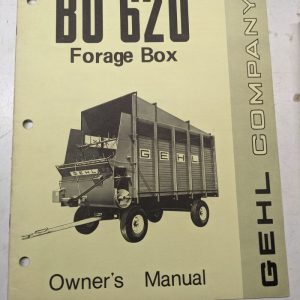 Gehl Operators Manual Maintenance Service Farm Shop Book Bu 620 Forage Box