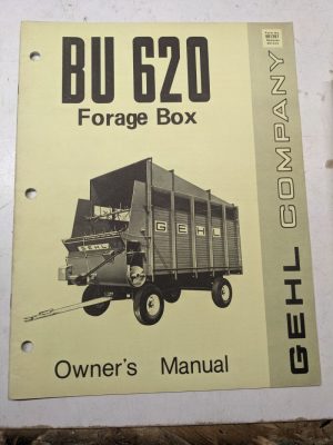 Gehl Operators Manual Maintenance Service Farm Shop Book Bu 620 Forage Box