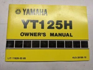 Yamaha Oem Owners Manual Maintenance Yt125H 4U3-28199-10 1980