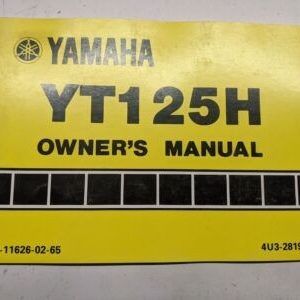 Yamaha Oem Owners Manual Maintenance Yt125H 4U3-28199-10 1980