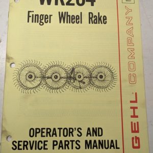 Gehl Operators Manual Maintenance Service Farm Shop Book Wr204 Finger Rake