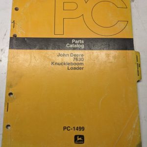 John Deere Jd Parts List Book Catalog Manual 7630 Knuckleboom Loader Pc-1499