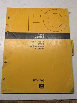 John Deere Jd Parts List Book Catalog Manual 7630 Knuckleboom Loader Pc-1499