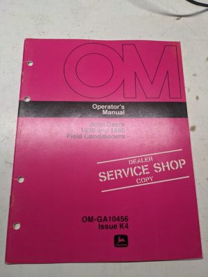 John Deere Jd Operator'S Manual 1850 1860 Field Conditioners Om-Ga10456 K4