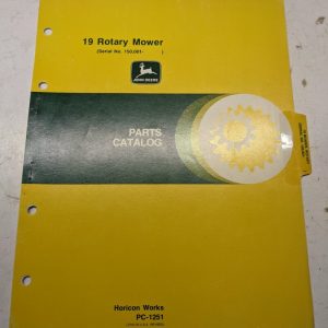 John Deere Jd Parts List Book Catalog Manual 19 Rotary Mower Pc-1215 Shop Farm