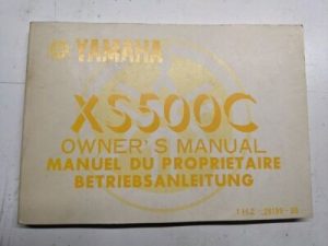 Yamaha Oem Owners Manual Maintenance Xs500C 1H2-28199-80 1976