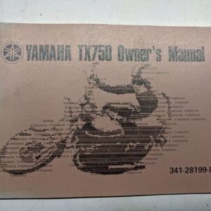 Yamaha Oem Owners Manual Maintenance Tx750 341-28199-80 1973