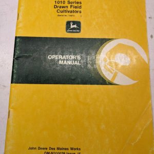 John Deere Jd Operator'S Manual Om-N200039 J4 1010 Series Drawn Field Cultivator