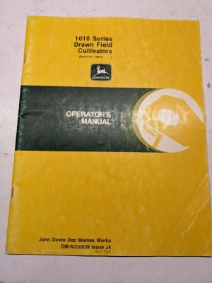John Deere Jd Operator'S Manual Om-N200039 J4 1010 Series Drawn Field Cultivator