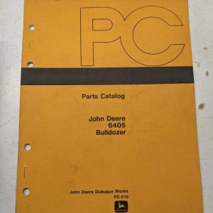 John Deere Jd Parts List Shop Book Manual Catalog 6405 Bulldozer Pc-919 1981