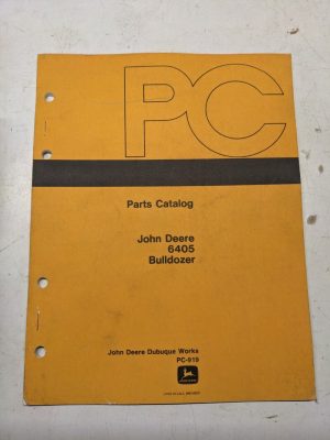 John Deere Jd Parts List Shop Book Manual Catalog 6405 Bulldozer Pc-919 1981