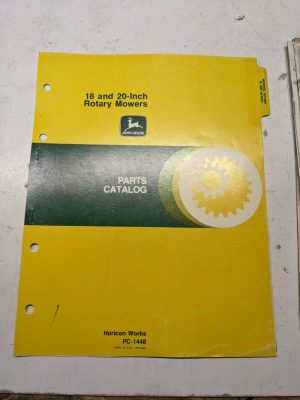 John Deere Jd Parts List Shop Book Manual Catalog 18 20” Rotary Mowers Pc-1448