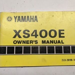 Yamaha Oem Owners Manual Maintenance Xs400E 2L0-28199-10 1977